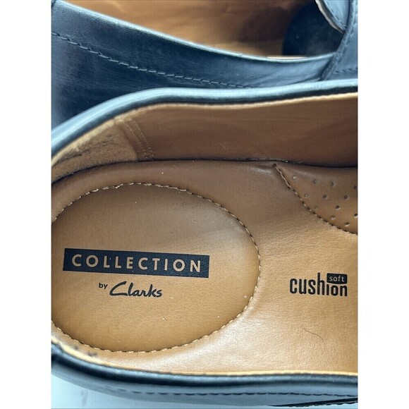 Clarks Collection Comfort Men's US 9M Black Slip On Dress Penny Loafer - Picture 7 of 10